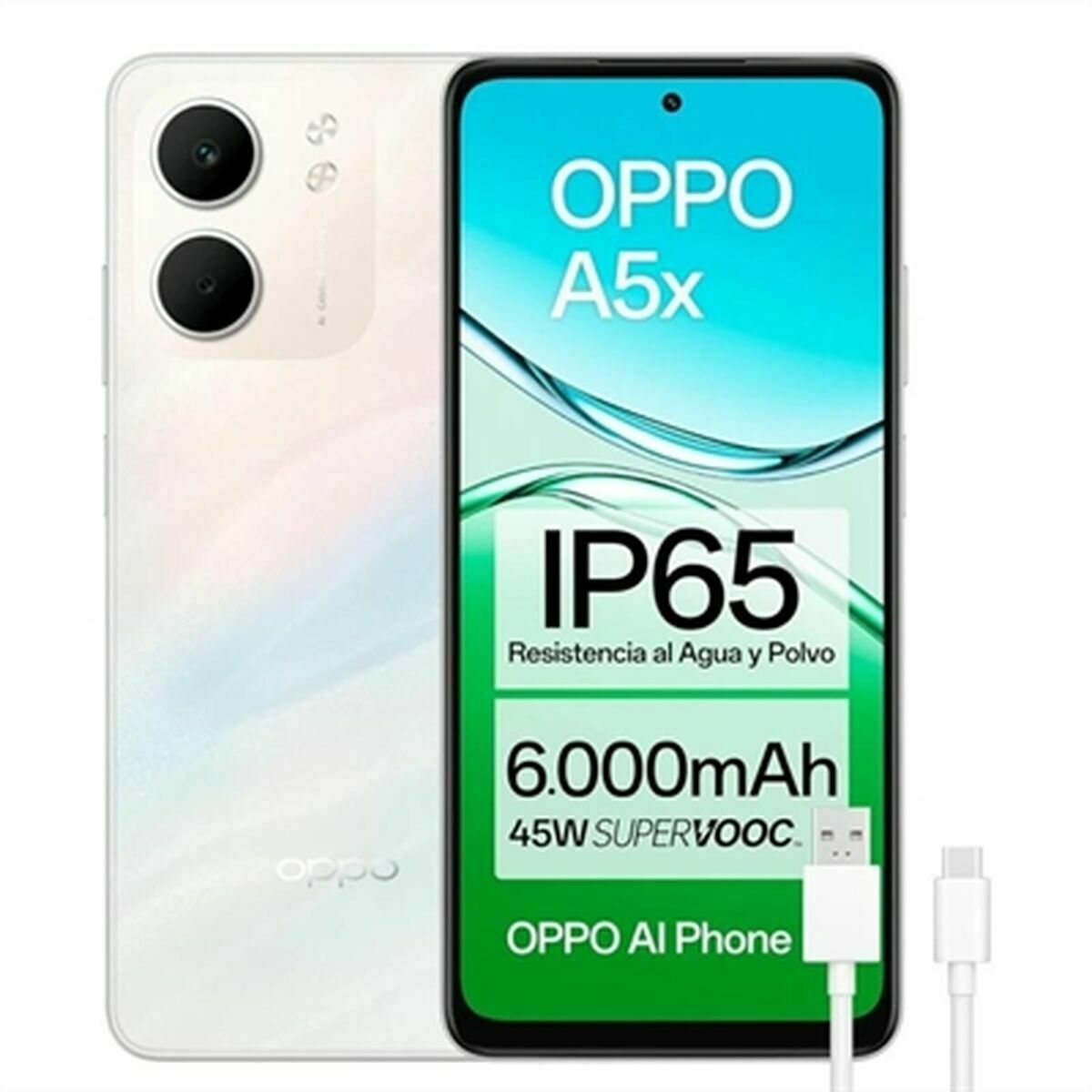 Smartphone Oppo A5X WHITE 6,67" Octa Core 4 GB RAM 128 GB White-5
