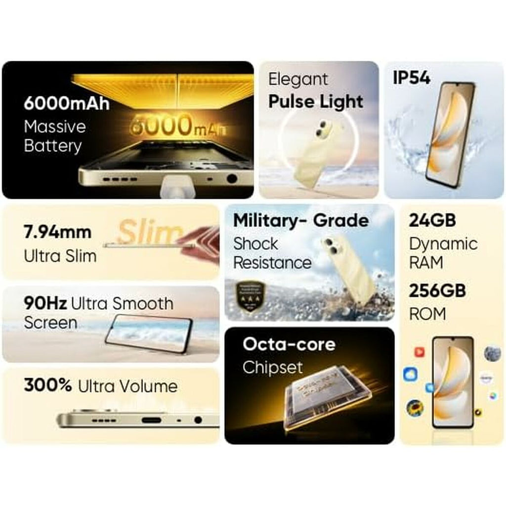 Smartphone Realme RMX5313 6,74" Octa Core 4 GB RAM 64 GB Gold-5