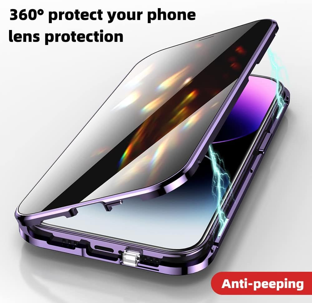 Anti-Peep Privacy Magnetic Adsorption Case for iPhone - DM Otaku Shop