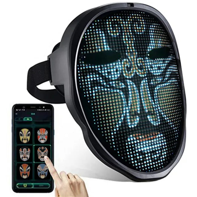 Full LED Face Mask for Halloween - DM Otaku Shop