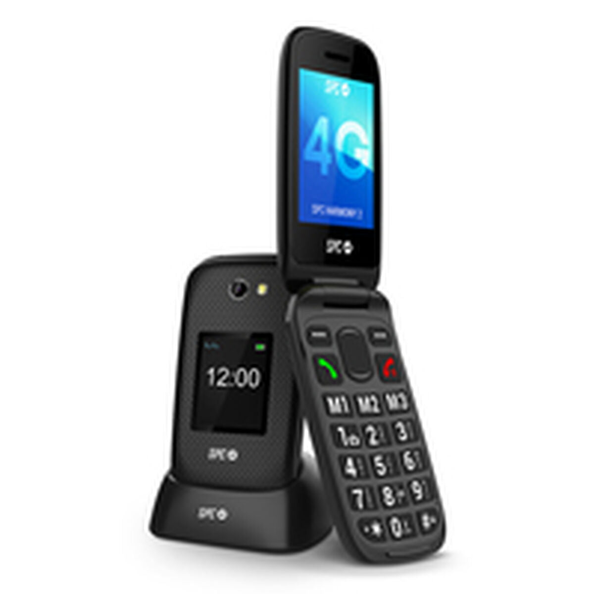Mobile telephone for older adults SPC 2337N Black 128 GB 2,8"-10