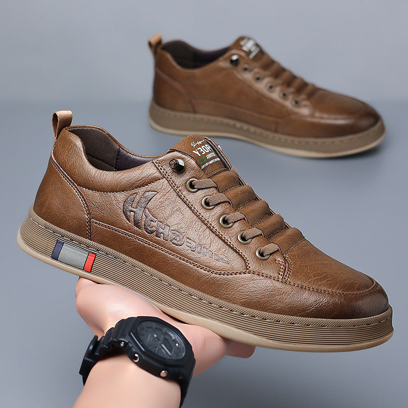 New Breathable All-matching Casual Men's Leather Shoes - DM Otaku Shop