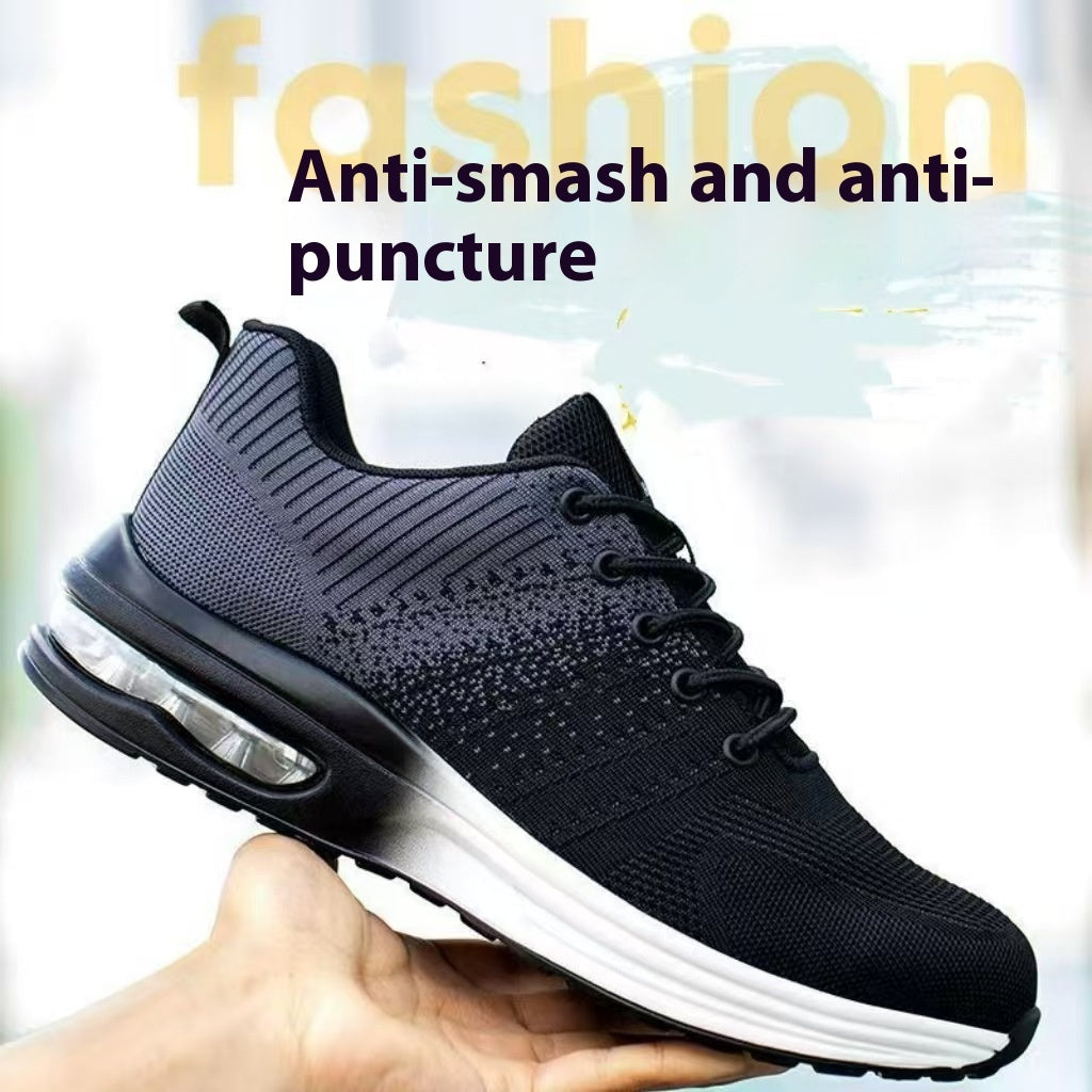 Anti-smashing And Anti-penetration Lightweight Fashion Sports Mesh Safety Shoes - DM Otaku Shop