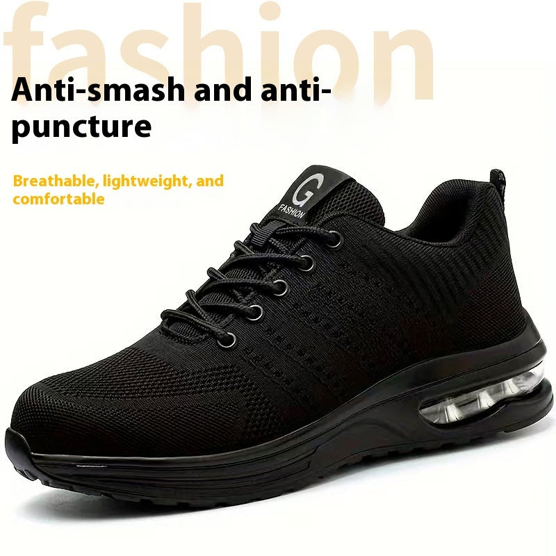 Anti-smashing And Anti-penetration Lightweight Fashion Sports Mesh Safety Shoes - DM Otaku Shop