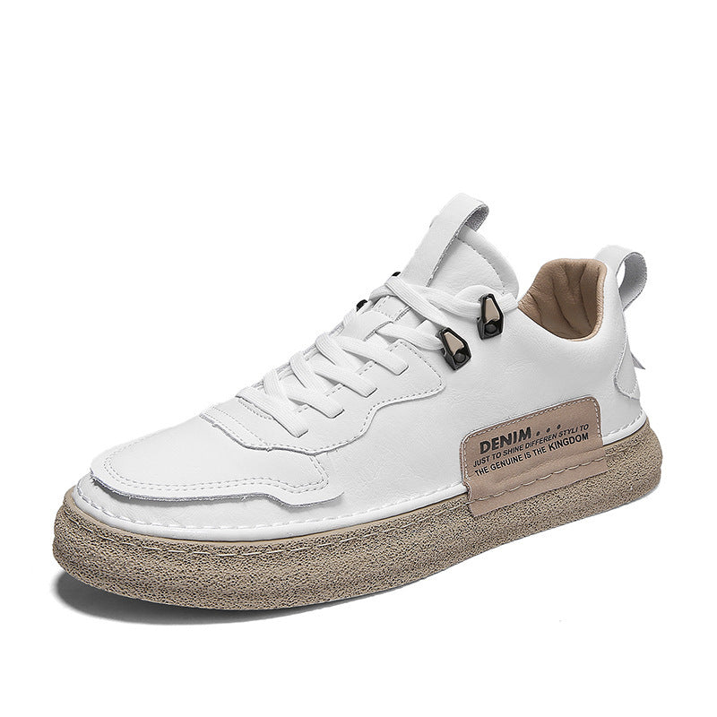 Leather Men's Versatile Casual Sneakers - DM Otaku Shop