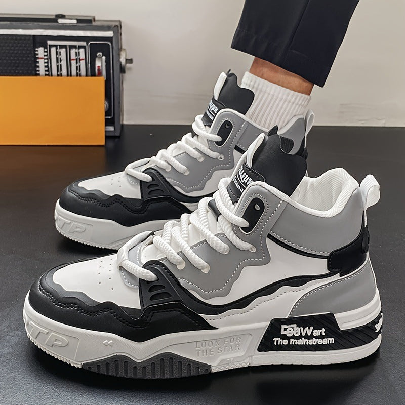 Men's Plus Size High-top Casual Sneaker Mid-top Sports - DM Otaku Shop