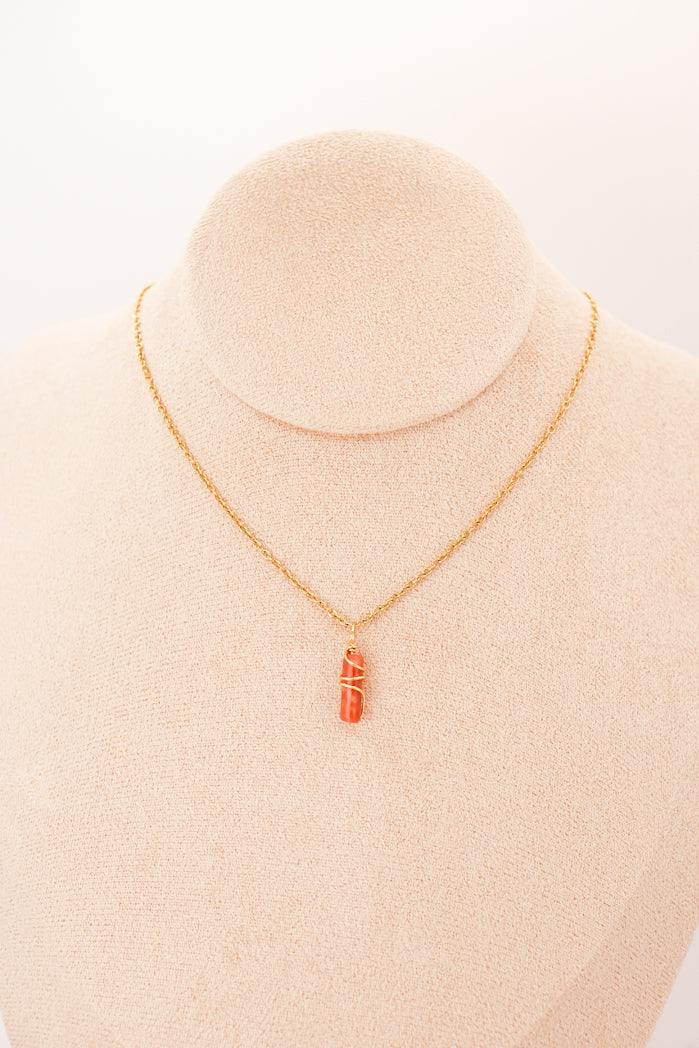 Pendentif | Mini piliers en Jade "Fleurs de prunier" - DM Otaku Shop