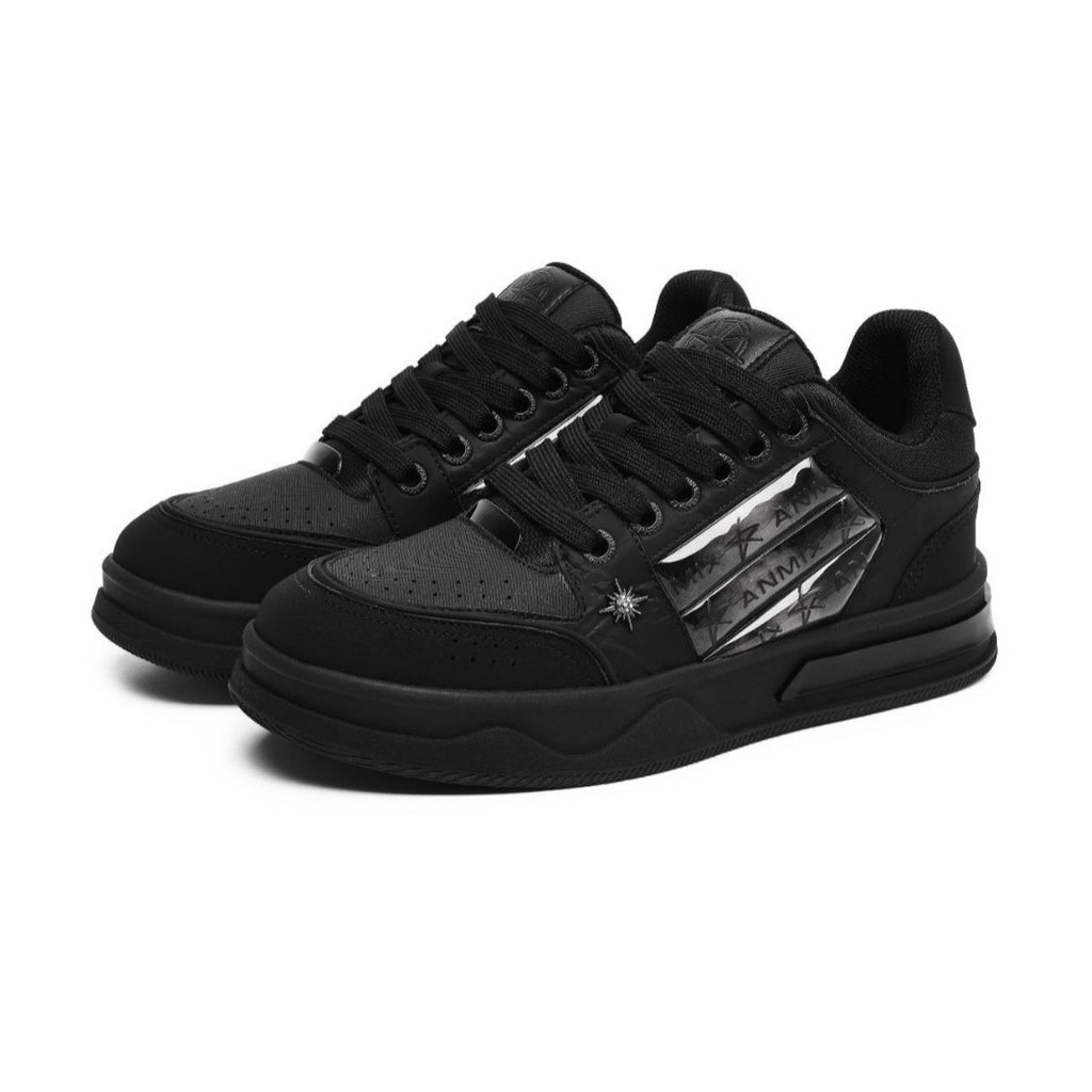 Couple's Black All-match National Fashion Platform Star Pattern Sneakers - DM Otaku Shop