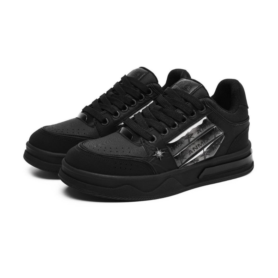 Couple's Black All-match National Fashion Platform Star Pattern Sneakers - DM Otaku Shop
