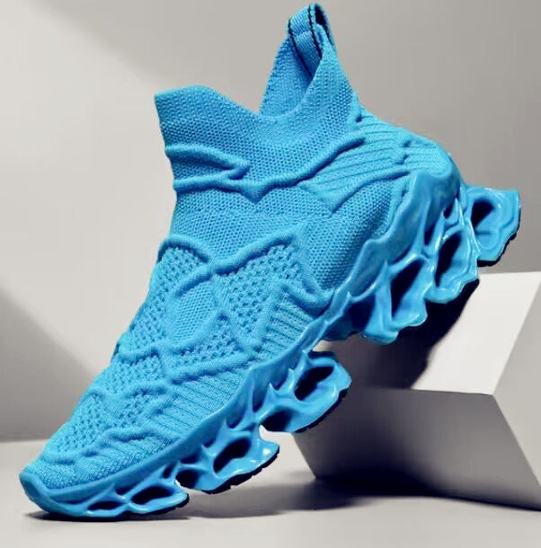 Men's Summer New Breathable Running Shoes Trendy Fashion Platform Fly Woven Mesh Casual - DM Otaku Shop