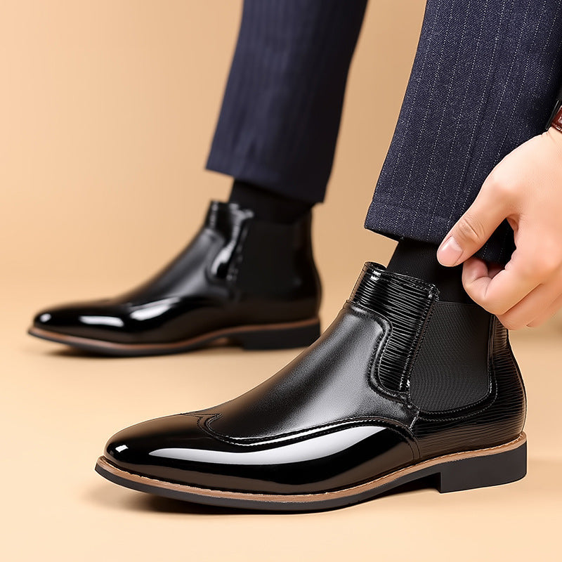 Men's Color Block Chelsea Boots - DM Otaku Shop