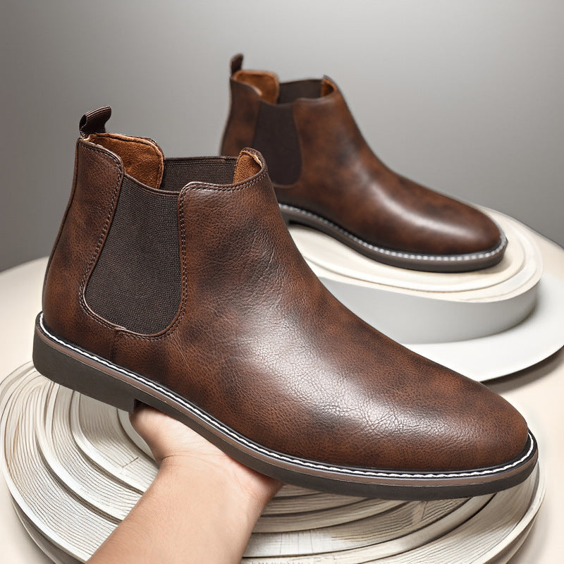 All-matching British Retro Chelsea Boots Men's Shoes - DM Otaku Shop