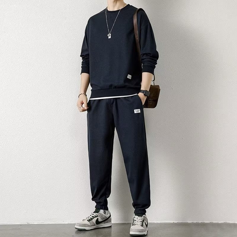 Long-sleeved Sweater Trousers Waffle Leisure Sports Student - DM Otaku Shop